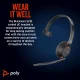 POLY Blackwire 5210 Monaural USB-C Headset +3.5mm Plug +USB-C/A Adapter #10