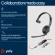 POLY Blackwire 5210 Monaural USB-C Headset +3.5mm Plug +USB-C/A Adapter #7