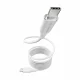 PanzerGlass empower by PanzerGlass Magnetic 240W USB-C to USB-C Cable USB 2.0 1.5M Silver White
