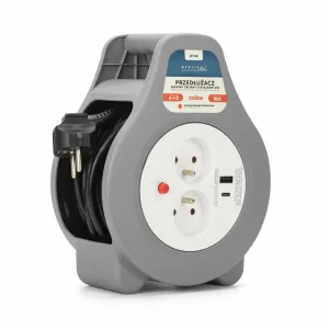 Montis Przedłużacz domowy zwijany z USB 10m MT188