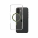 PanzerGlass CARE by PanzerGlass Urban Combat Case Transparent w. Green MagSafe iPhone 16 Plus