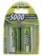 Ansmann Blister 2 X Akku NiMH Mono/D 5000 mAh