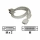 Matrox LFH60-to-dual-DVI-I-adapter cable (CAB-L60-2XD6F)