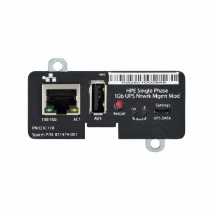 Hewlett Packard Enterprise Single Phase 1Gb UPS Network Management Module