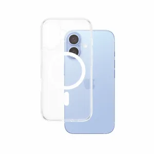 PanzerGlass HardCase Transparent w. White MagSafe iPhone 16
