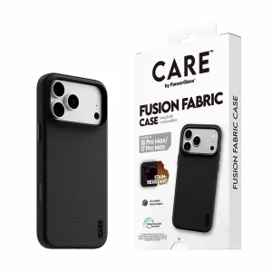 PanzerGlass CARE by PanzerGlass Fusion Fabric Case Black w. MagSafe iPhone 18 Pro Max 17 Pro Max