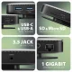 Axagon HMC-UFO USB-C Hub M.2 SATA/NVMe 1 Gbit/s Ethernet 384 kHz Audio #3