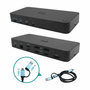 iTEC USB 3.0 / USB-C / Thunderbolt, 3x 4K Docking Station + Power Delivery 100W
