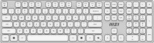 MSI FORGE K210 W COMBO WHITE US