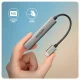 Axagon HUB USB HUE-STC, 4x USB ALU STRIP hub, 1x USB-A 5Gbps, 2x USB-A & 1x USB-C 480Mbps, kabel USB-C 12cm #5