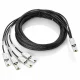 HP StoreEver 4m External Mini-SAS to 4x1 Mini-SAS Cable