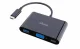 Akasa Type-C to VGA and power delivery adapter with extra USB 3.0 Type-A port