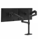 Ergotron LX Series LX Dual Stacking Arm, Tall Pole, Matte Black