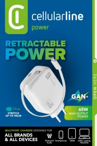 Cellular Line Retractable Power 65W