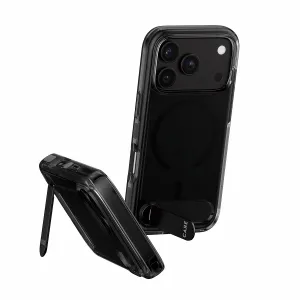 PanzerGlass CARE by PanzerGlass Kickstand Case Smokey w. Black MagSafe iPhone 18 Pro 17 Pro