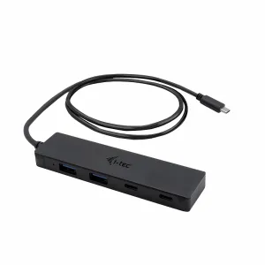 iTEC Metal USB-C Metal HUB 2x USB 3.0 + 2x USB-C, with 85cm USB-C cable