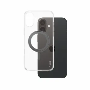 PanzerGlass CARE by PanzerGlass Case Transparent w. Black Kickstand & MagSafe iPhone 16 Plus