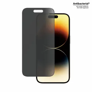 PanzerGlass Privacy Screen Protector iPhone 14 Pro Ultra-Wide Fit w. EasyAligner