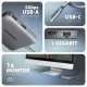 Axagon N HMC-5HL USB 5Gbps hub 2x USB-A HDMI 4k/60Hz RJ-45 GLAN PD 100W kabel USB-C #3