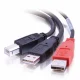 CablesToGo USB B/USB A Y-Cable