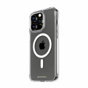 PanzerGlass HardCase Transparent w. White MagSafe & D3O iPhone 15 Pro Max