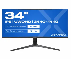 JAPANNEXT JN-IPS340UWQHD60C-C65W-HS-W