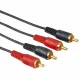 Hama Audio Connecting Cable 2 RCA Male Plugs - 2 RCA Male Plugs, 10 m