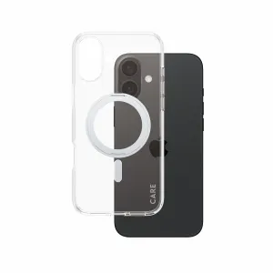 PanzerGlass CARE by PanzerGlass Case Transparent w. Silver Kickstand & MagSafe iPhone 16 Plus