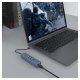 Savio AK-57 USB-A - 3 x USB-A HUB with RJ-45 Gigabit Ethernet adapter 5000 Mbit/s grey #5