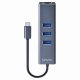 Savio AK-57 USB-C - 3 x USB-A HUB with RJ-45 Gigabit Ethernet adapter 5000 Mbit/s grey #8