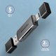 Axagon CRE-DAC USB-C+ USB-A 5 Gbps MINI card reader 2-slot & lun SD/microSD #2