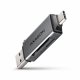 Axagon CRE-DAC USB-C+ USB-A 5 Gbps MINI card reader 2-slot & lun SD/microSD