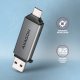Axagon CRE-DAC USB-C+ USB-A 5 Gbps MINI card reader 2-slot & lun SD/microSD #5