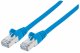 Intellinet Network Patch Cable, Cat7 Cable/Cat6A Plugs, 10m, Blue, Copper, S/FTP, LSOH / LSZH, PVC, RJ45, Gold Plated Contacts, Snagless, Booted, Polybag