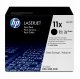 HP 11X 2-pack High Yield Black Original LaserJet Toner Cartridges