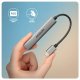 Axagon HUB USB HUE-STC, 4x USB ALU STRIP hub, 1x USB-A 5Gbps, 2x USB-A & 1x USB-C 480Mbps, kabel USB-C 12cm #5