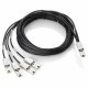 HP StoreEver 4m External Mini-SAS to 4x1 Mini-SAS Cable