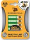 JCB 4x AAA 1000mAh