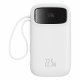 Baseus Qpow2 Dual-Cable Digital Display Fast Charge Power Bank 10000mAh 22.5W Stellar White #3