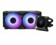 MSI MPG CORELIQUID K240 Liquid CPU Cooler '240mm Radiator, 2.4'' LCD display with fan, 3x 120mm ARGB PWM Fan, MSI Center, Supports Intel and AMD Platforms, Cooled by ASETEK'