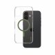 PanzerGlass CARE by PanzerGlass Urban Combat Case Transparent w. Green MagSafe iPhone 16 Plus