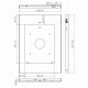 Vogel's PTS 1214 TabLock for iPad Air, home button hidden #4