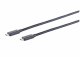 S-Conn USB Kabel Typ-C ST > Typ C ST schwarz 1,0m