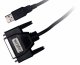 LogiLink USB / D-SUB 25 Adapter Cable, 1.8m