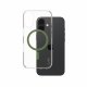 PanzerGlass CARE by PanzerGlass Urban Combat Case Transparent w. Green MagSafe iPhone 16