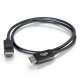 CablesToGo 5m DisplayPort Cable with Latches 8K UHD M/M - 4K - Black #2