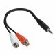 Hama 3.5 mm stereo jack plug adapter - 2x RCA (phono) jacks
