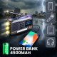 Extralink RADIO AWARYJNE BLUETOOTH SOLARNE Z KORBKA DYNAMO POWERBANK 4000MAH Z LATARKA SOS BT-4000 #12