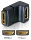 DeLOCK Adapter HDMI female > HDMI female 90° down