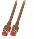 EFB Elektronik RJ45 Patchkabel S/FTP, Cat.6, LSZH, 0.15m, braun